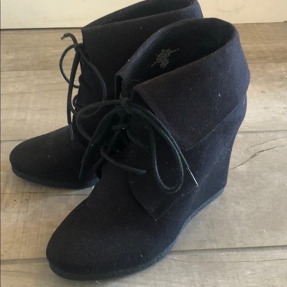 Black wedge booties - Picture 6 of 6